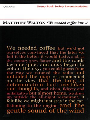 cover image of 'We needed coffee but...'